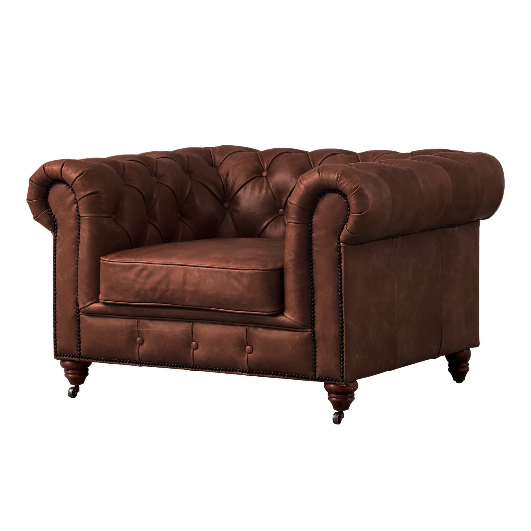 Chesterfield Sofa Chair Brown